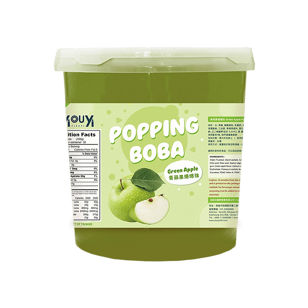 Green Apple Popping Boba