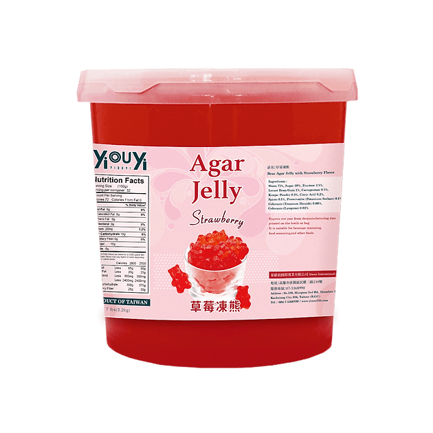 Strawberry Bear Agar Jelly
